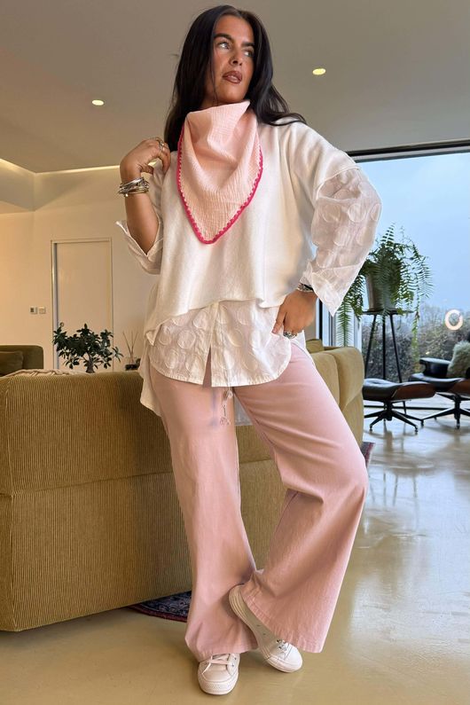 Luxury Wide Leg Magic Trouser Rosewater